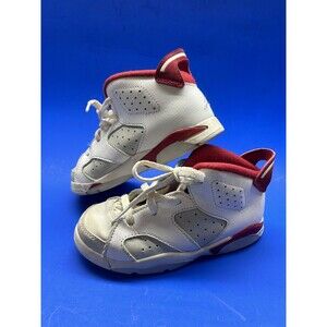 Nike Air Jordan Retro VI 6 Alternate Size 10C White Gym Red Platinum 384667 113